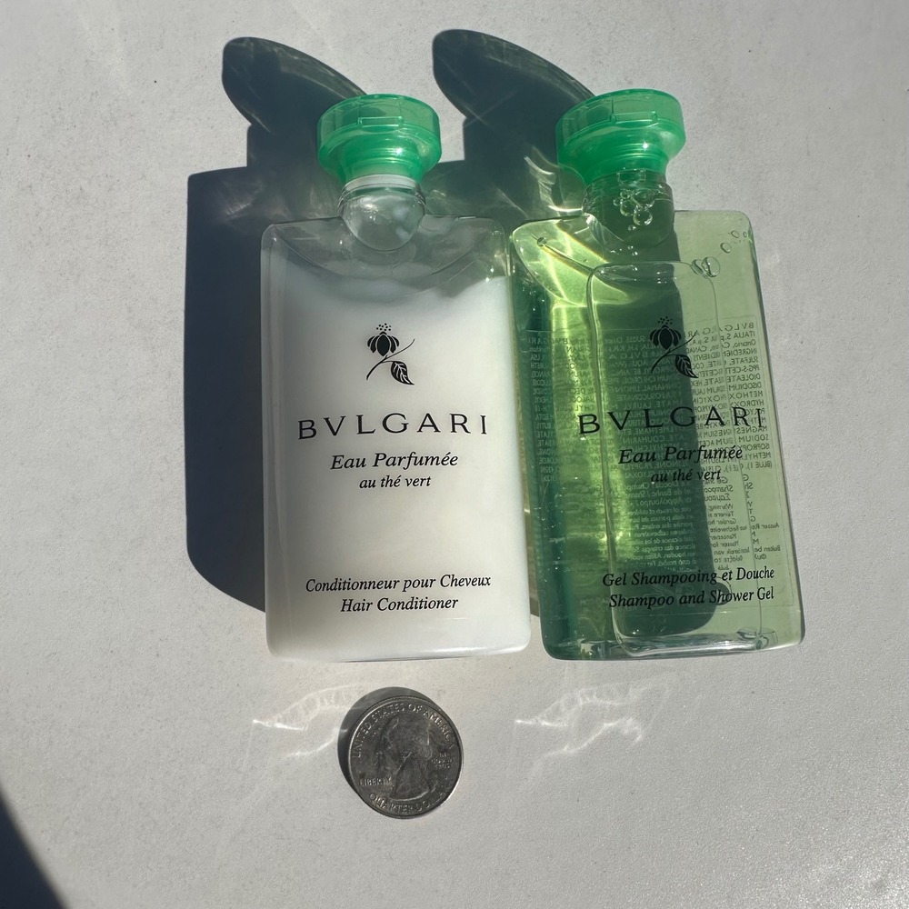 Bvlgari Eau‎ Parfumee Au The Vert Hair Conditioner Shower Gel Set Green Tea